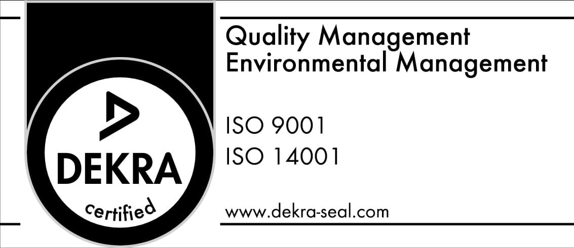 DEKRA ISO 9001 und ISO 14001 Zertifizierung