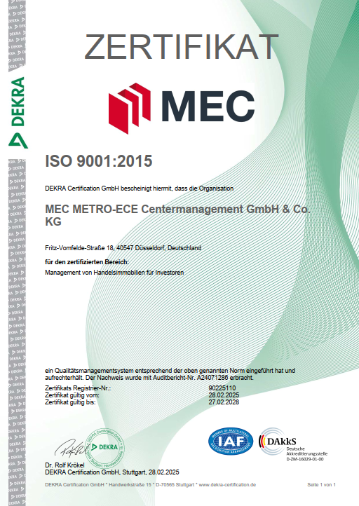 Zertifikat ISO 9001